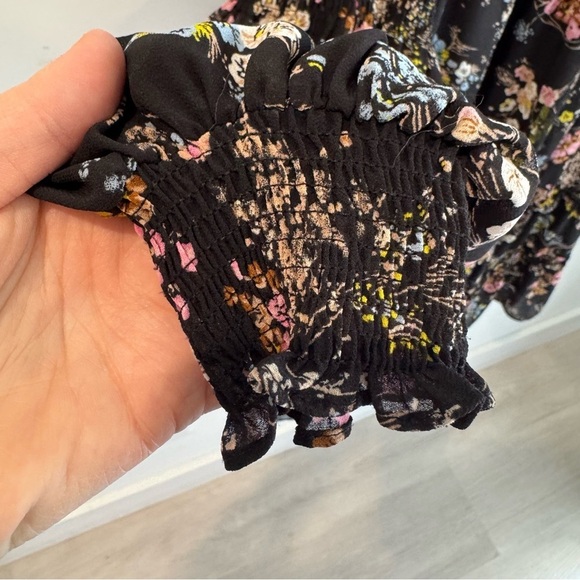 Cinq à Sept Black Floral Mini Dress - Picture 7 of 13